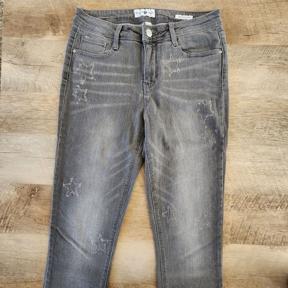 Black Daisy Black/Dark Gray Straight Leg Jeans - Picture 2 of 10